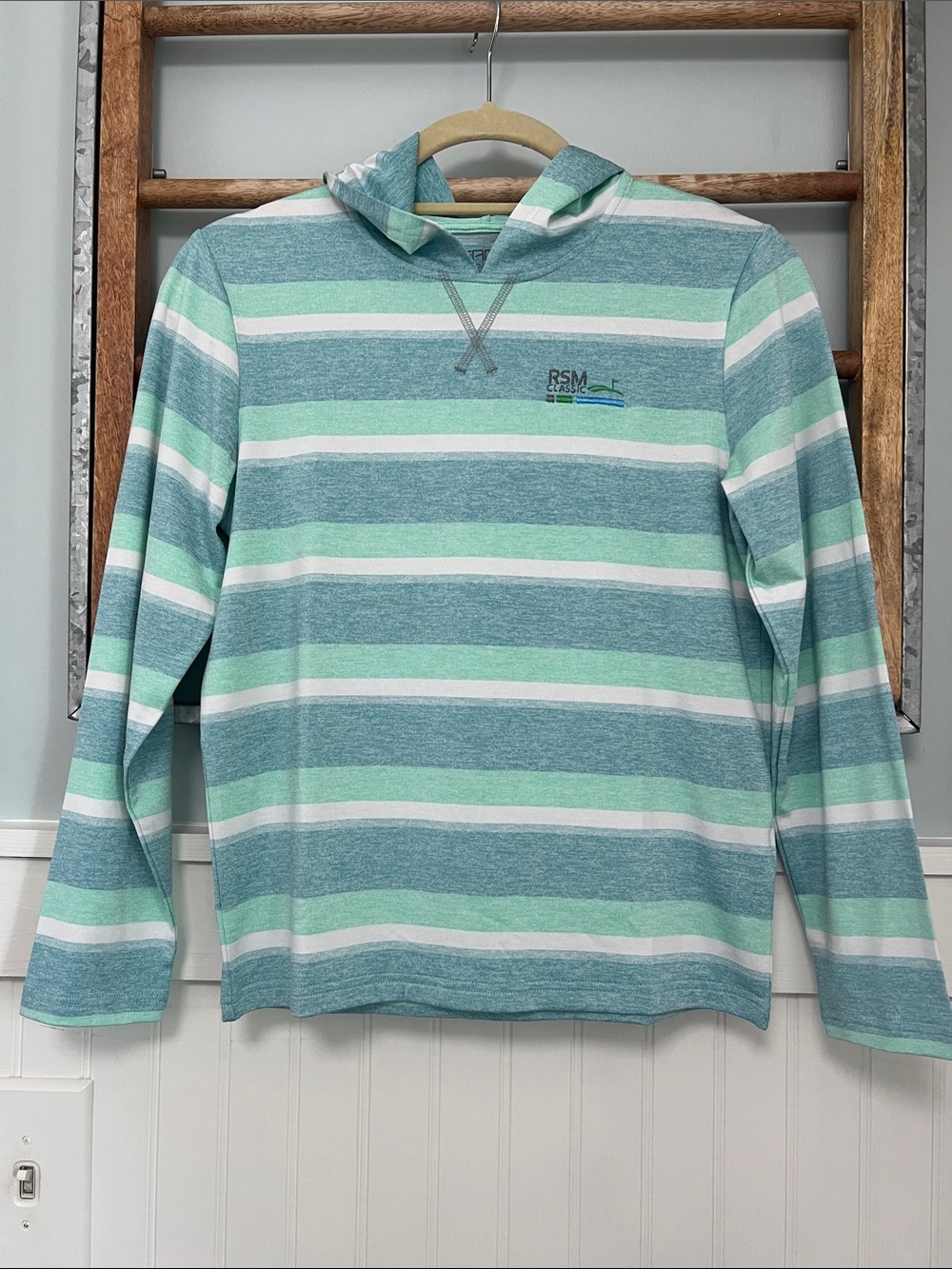 Boys Garb RSM Classic long sleeve hooded performance shirt medium